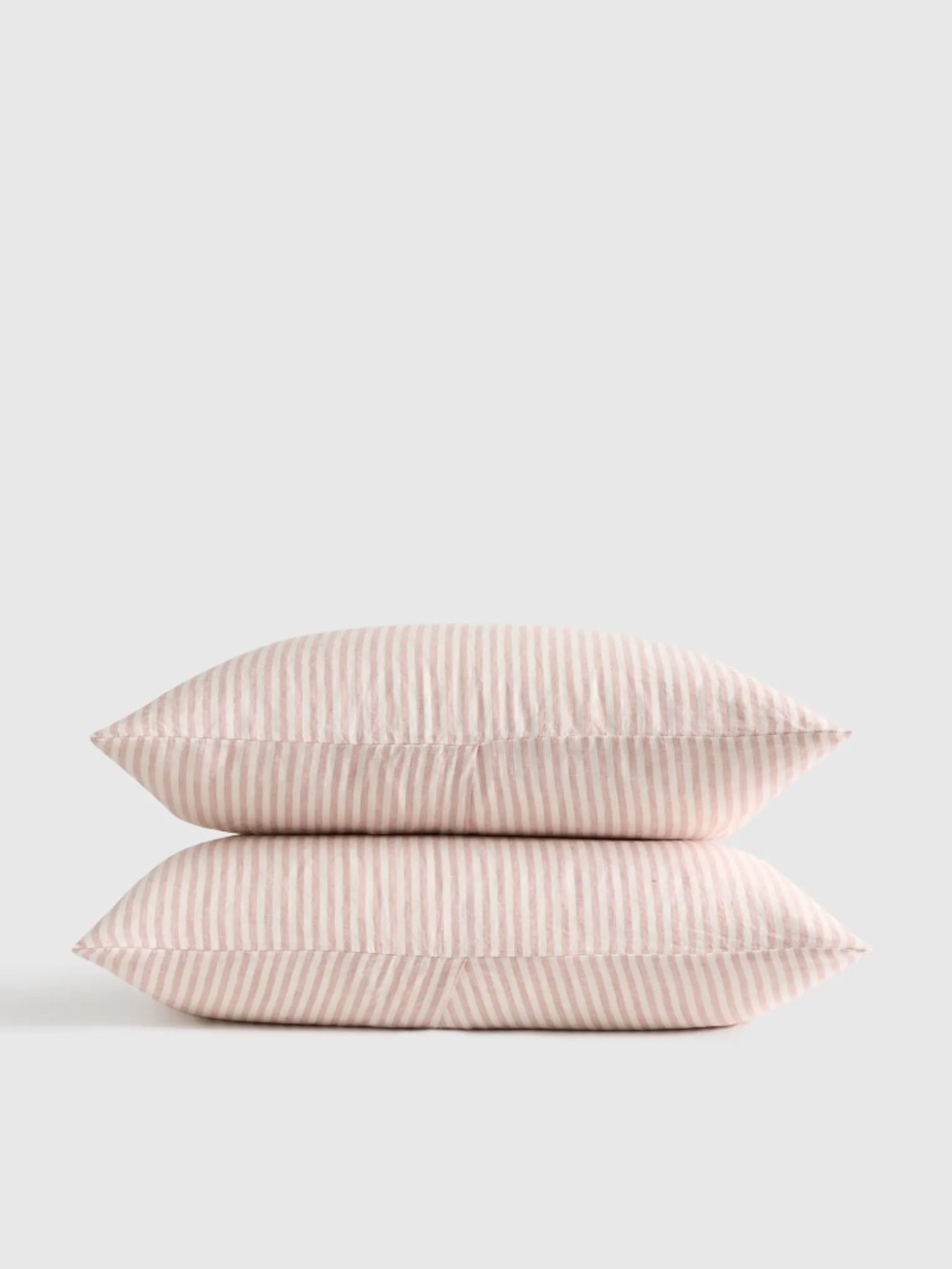 Quince European Linen Sham Set — Standard — Dusty Mauve — Set of 2